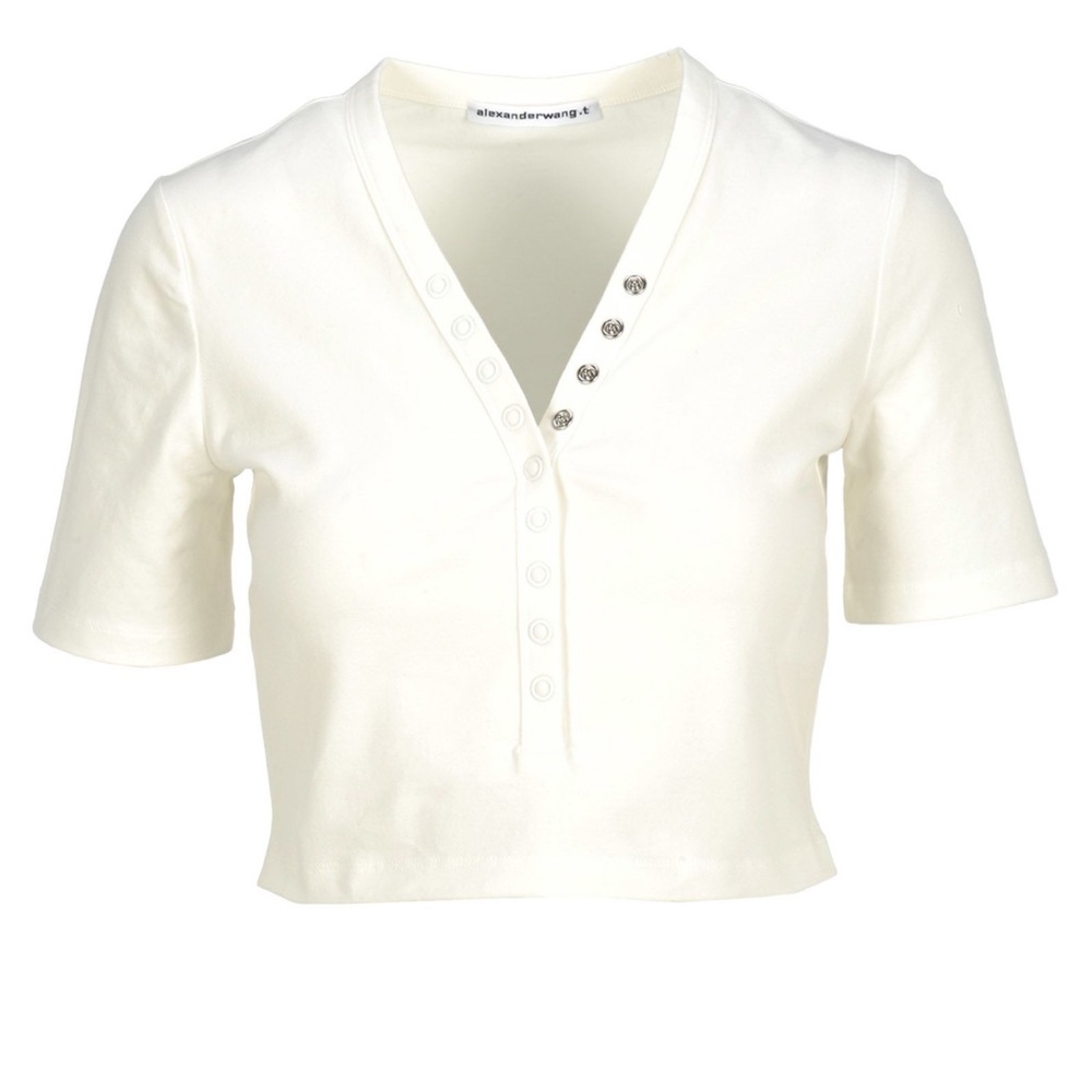 T by Alexander wang cropped t shirt small